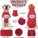 Shop Hjyokuso Dog Sweater - Warm Fleece Coat for Small to Large Dogs | Winter Jacket in Bright Red | International Shipping Available - Buy Online on GoSupps.com