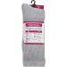 Falari 2-Pack Women Diabetic Socks 9-11 Crew Height - Grey | Soft Breathable Cotton, Non Binding Top for Diabetes, Edema, Circulatory Issues - Buy Online on GoSupps.com