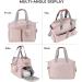 SONARIN Stylish Large Capacity Baby Nappy Changing Tote Bag - Waterproof Satchel Messenger Bag for Travel - Pink - Buy Online on GoSupps.com