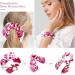 6 Pieces Bow Knot Hair Scrunchies Soft Scarf Hair Ties Scrunchies Ponytail Holder with Bows Cloud on Pink Hair Scrunchy Accessories Ropes for Women Multi-colored 17 - Buy Online on GoSupps.com