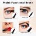 simarro 4 in 1 Makeup Brush Set Portable Travel Size Make Up Brushes Detachable Eyeshadow Brush Eyebrow Brush Screw Brush Lip Brush for Foundation Concealer and Powder Liquid (Black) - Buy Online on GoSupps.com