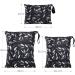4 PCS WD&CD Waterproof Reusable Wet Dry Bags for Baby Diaper - Black - Buy Online on GoSupps.com