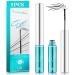 2 pieces Ultra Fine Black Mascara Skinny Mascara catches tiny eyelashes no clumping long -lasting voluminous eyelashes (2.5mm diameter)