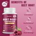 Beet Root Capsules | 1300mg Pure Beetroot Powder Capsules Supports Blood Pressure Natural Energy & Endurance - 90 Capsules 45 Days Supply - Buy Online on GoSupps.com