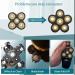 Roziapro 6D Electric Shaver Replacement Head - Waterproof Blades for Bald Men - 5 in 1 Replacement Blades (Gold - Buy Online on GoSupps.com