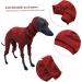 Greyhound Sweater for Dogs Dog Jumpers Pet Sweater Cotton Greyhound Pajamas Four-Legged Greyhound Clothes Hooded Whippet Pajamas Stretchable Warm Dog Coat L red L - Buy Online on GoSupps.com