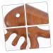 Magiclulu Sandalwood Comb Set - 4 Piece Fish Form Gua Sha Facial Massage Tools & Wooden Combs for Natural Skincare - Buy Online on GoSupps.com