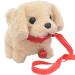 HOWADE Toy Puppy Plush Electronic Interactive Dog- Walking Barking Wagging Tail Stuffed Musical Pet Robot kids Toys for 2-8 Year Old Boys Girls Presents