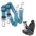 Adjustable Dog Seat Belts for Cars UK Car Harness Restraint Safety Belt Attachment for Puppy Small Medium Heavy Duty Dogs Pet Supplies Travel Accessories Durable Nylon 2 Pack (Blue)