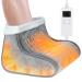 Humicatro Electric Heated Foot Warmer Foot Heating Pad with 4 Timer&6 Temperature Settings Feet Warmer for Men and Women Detachable and Washable(13x12x9 Grey) Grey 13x12x9