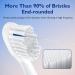 Toothbrush Head Replacements for Sonic Fusion & Sonic Fusion 2.0 - 3 Pack White with Transparent Bristles & Crystal Covers - Buy Online on GoSupps.com