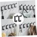 OSALADI 2pcs Up and Down Double Hook 2 Metal Clothes Home Storage Hook Towel Rack Double Fork 8.7x3cm Black - Buy Online on GoSupps.com
