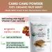 Organic Camu Camu Powder - 8 oz Bag | Natural Vitamin C Supplement for Immune Support | Vegan & Non-GMO - Buy Online on GoSupps.com