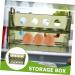 OUNONA Egg Storage Box Fridge Eggs Drawer Household Egg Organizer Egg Holder Automatic Clamshell Dispenser - Buy Online on GoSupps.com