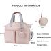 SONARIN Stylish Large Capacity Baby Nappy Changing Tote Bag - Waterproof Satchel Messenger Bag for Travel - Pink - Buy Online on GoSupps.com