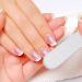 SHIYUAN 18 Stickers Semi Cured Gel Nails Strips French Style Gel Nail Stickers Made of Real Gel Nail Polish for Weddings Graduations Fashion Parties - Buy Online on GoSupps.com