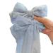 8 Inch Blue Hair Bow - Butterfly Knot Metal & Fabric - Large Women's Fashion Accessory - Buy Online on GoSupps.com