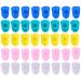 40 pcs silicone- comfortable fingertips cap finger covers for cuts silicone guitar finger tip protection heel protector eczema pebble gel child glassware fashionable