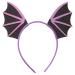 minkissy Bat Headbands Halloween Cosplay Headpieces Bat Wing Hair Hoop Halloween Cosplay Costume for Women Girls Purple