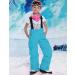 PHIBEE Girls' Blue Waterproof Snow Ski Pants - Size 8 | Windproof & Breathable Polyester - Buy Online on GoSupps.com