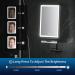 Fogless Shower Mirror 6.2x8 with Squeegee | Dimmable Lighting & Two Mounting Options | Ideal for Shaving | Black - Buy Online on GoSupps.com