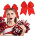 Shop 2 Pieces Large Red Loop Hair Ties - Perfect Cheerleader Hair Accessories for Women & Girls - Ideal for Christmas Parties - Buy Online on GoSupps.com