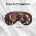 Dachshund Weiner Dog Print Eye Mask | Soft Light Blocking Travel & Sleep Mask - Adjustable & Comfortable - Perfect for Yoga - Buy Online on GoSupps.com