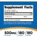 Nutricost L-Ornithine 500mg - 180 Capsules, Non-GMO, Gluten Free - 180 Count - Buy Online on GoSupps.com