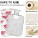 Shop Naanle Watermelon Slice Heat Bottle 1L | Transparent Hot Water Bottle with Cover for Pain Relief & Warmth Therapy - Buy Online on GoSupps.com