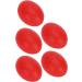 Verdant Touch Hand Massage Ball Set - 5 Silicone Handleballs for Wrist Exercise & Strength Training - Red Egg Shape - Buy Online on GoSupps.com