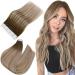 Easyouth tape in extensions balayage brown tape extensions real hair dark brown mix ash brown and medium blonde tape in hair recovery naturally smooth 20-inch 50g 20pcs 50 cm 1-2 #3/8/22