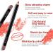 Professional Long Lasting Lip Pencils Set | 12 Colors Waterproof Lipliner for Matte Lip Makeup - Buy Online on GoSupps.com