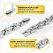 MagnetRX Women's Magnetic Therapy Bracelet for Arthritis & Carpal Tunnel Pain Relief - Adjustable Silver Crystal Bracelet with Sizing Tool - Buy Online on GoSupps.com