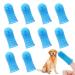 10Pcs Dog Toothbrush Dog Finger Toothbrush 360 Pets Teeth Cleaning Toothbrush Kit for Dogs Puppies Dog Teeth Cleaning Products for Cats Small Pets Dental Care (Blue)