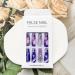 24Pcs Purple Rhinestone Long Coffin Press on Nails - Full Cover Acrylic Matte Artificial Luxury Nails for Women and Girls - Buy Online on GoSupps.com