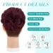 S-Noilite Wine Red Messy Bun Scrunchie for Women - Curly Chignon Updo Hairpiece - Buy Online on GoSupps.com