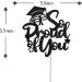 Tenhaisi Black Glitter So Proud of You Cake Topper 2024 Graduation Party Decoration Congrats 2024 Grad Sign Cake Decor High School/College Graduation Party Supplies - Buy Online on GoSupps.com