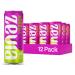 Zevia Zero Sugar Raspberry Lime Energy Drink 355 mL Cans (Pack of 12)