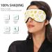 Haskirky Light Blocking Eye Mask | Adjustable Breathable Design for Deep Sleep | Men and Women | Travel, Yoga, Meditation | Yellow Graffiti Design - Buy Online on GoSupps.com