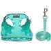 Doramio Reflective Dog Harness & Leash for Small Dogs | Breathable Step-In Safety Vest - Light Green XL - Buy Online on GoSupps.com
