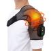 Heated Shoulder Wrap with Vibration, Upgrade Electric Shoulder Heating Pad Massager, Massage Heated Wrap Braces for Left Right Shoulder, 3 Vibration and Temperature Settings, LED Display