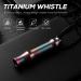 TISUR Titanium Emergency Whistle - Safety Whistles Necklace - 120db Loud Survival Whistle for Hiking, Camping, Pets - Purple Texture - Buy Online on GoSupps.com