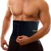 Waist coach women men to lose weight easy to clean belly belt belt sweat belt waist former sport fitness belt for fat burning neoprene waist trimmer with telephone holder black l