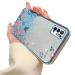 Tivenfezk nadoli glitter diamond case for xiaomi redmi note 10 5g sparkle flower butterfly cell phone case soft slope cover frame glossy silicone rhineau etui protective cover xiaomi redmi note 10 5g blue