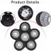 6D Universal Electric Shaver Blade Head Upgrade Hypoallergenic Beard Cutter Replacement Blade Rotary Shaver Heads for Head and Face Trimming Back-Up Shaver Blade Head for Men (Black 6 Heads) - Buy Online on GoSupps.com