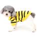 Zweitea Small Dog Shirts - Summer Striped T-Shirts & Sweatshirts for Puppies | Soft Cotton Clothes for Chihuahuas - Dark Yellow - Buy Online on GoSupps.com