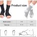 Wonjean Compression Socks for Men & Women | Sweat-Absorbing Breathable Orthopedic Elastic Heel | Black & White | L-XL - Buy Online on GoSupps.com