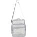 Eastsport Stadium Approved Clear Messenger Bag - 12 x 10 x 6 - Adjustable Crossbody Strap - Transparent Light Gray - Buy Online on GoSupps.com
