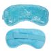 Cooling Eye Mask Reusable Gel Eye Mask for Puffy Eyes Ice Eye Mask Cold Eye Mask Frozen with Plush Backing for Headache Migrain Stress Relief-Color Pastel Blue