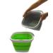 Sammart 11L Collapsible Rectangular Handy Basket - 2.9 Gallon Space-Saving Bucket, Gray - Buy Online on GoSupps.com